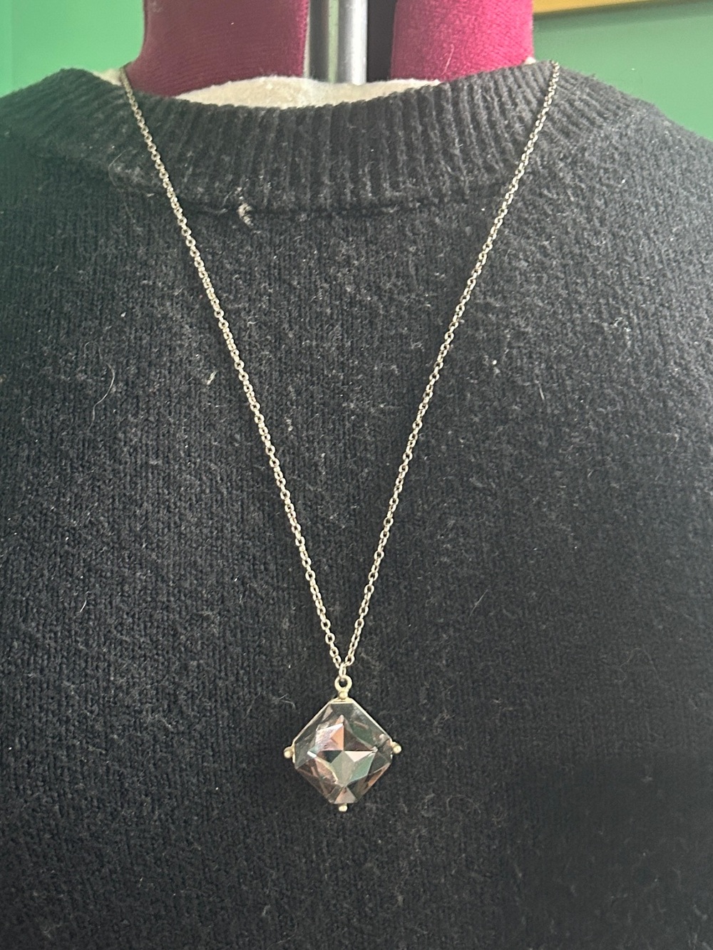 Grey Pendant Necklace
